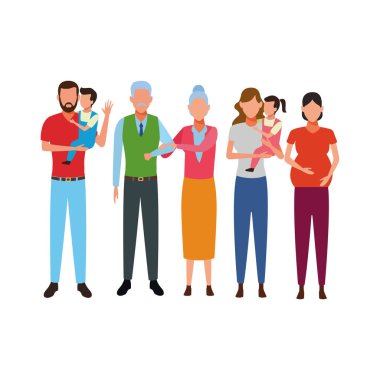 Aile avatar çizgi film karakteri