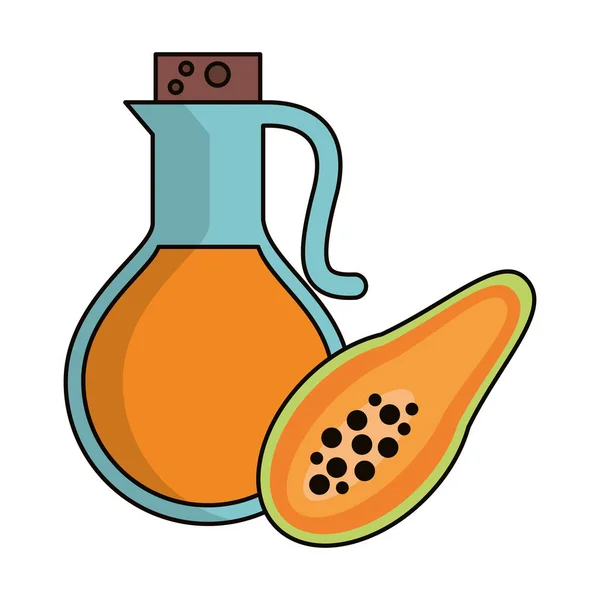 Papaya juice icon — Stock Vector