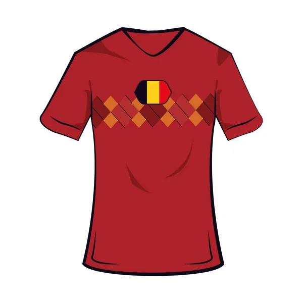 Βέλγιο ποδόσφαιρο μπλουζάκι — Διανυσματικό Αρχείο