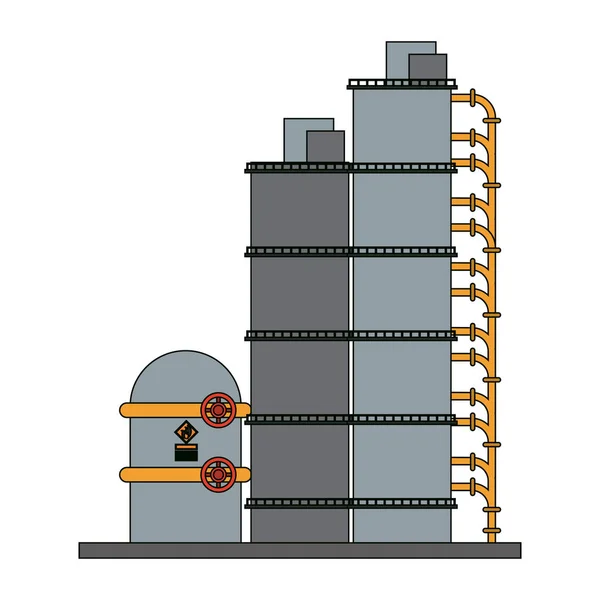 Plant industrie machines — Stockvector