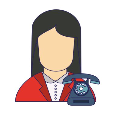 Çağrı Merkezi avatar mavi çizgiler