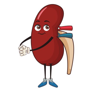 Böbrek komik karikatür