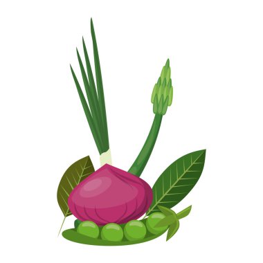 Taze sebze çizgi film