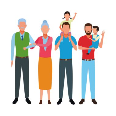 Aile avatar çizgi film karakteri