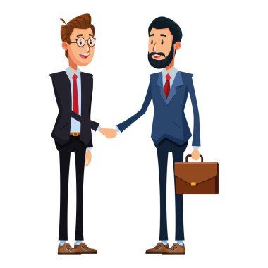 evrak çantası ile işadamları