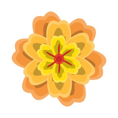 çiçek çiçeği simgesi karikatür izole