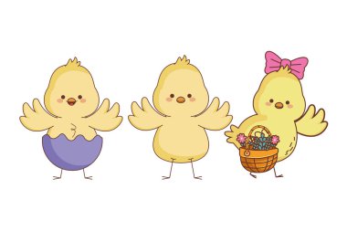 Mutlu çiftlik hayvanları karikatür