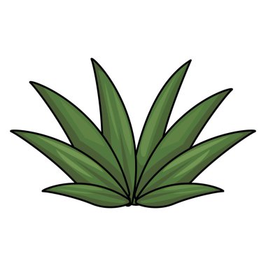 Yapraklar doğa karikatür