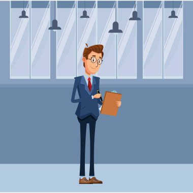 Kontrol listesi ile işadamı