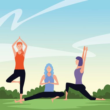 Kadınlar Yoga poses