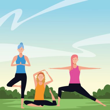 Kadınlar Yoga poses