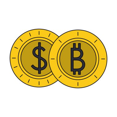 Bitcoins kripto para yığılmış