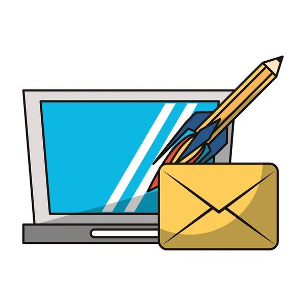 Email communication d'affaires — Image vectorielle