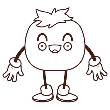 Domates kawaii karikatür