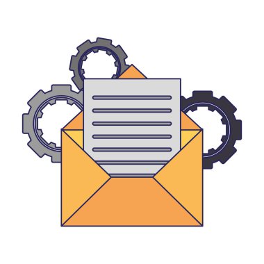 İş iletişimi teknolojisi mavi hatlar