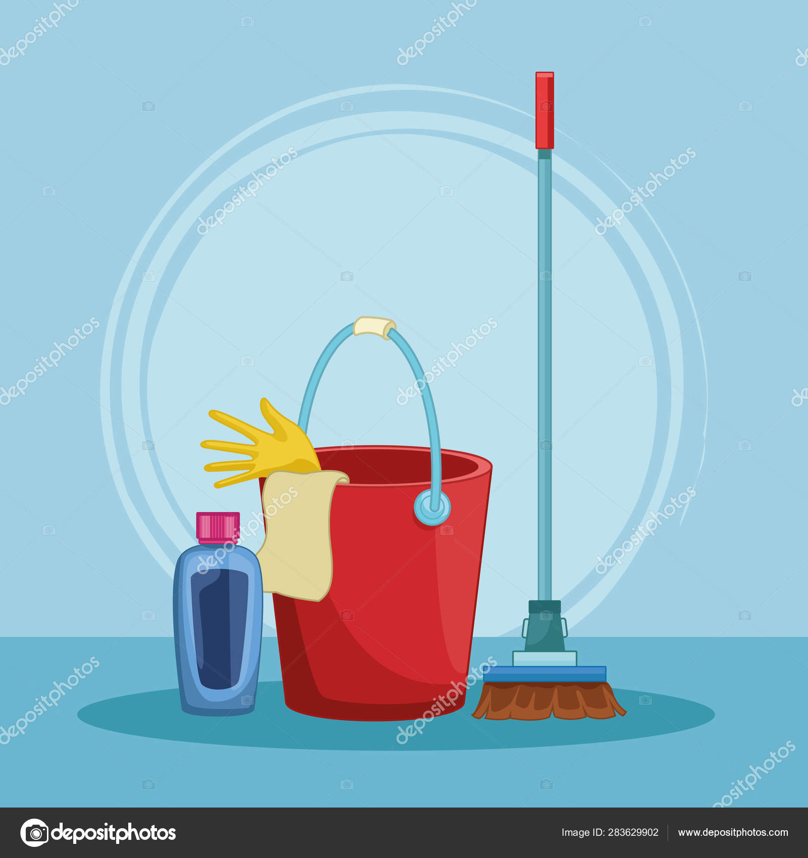 Housekeeping cleaning cartoon Stock Vector Image by ©jemastock #283629902