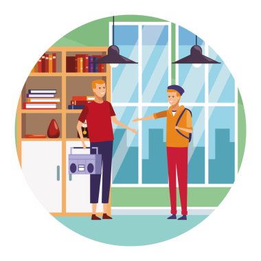 Genç arkadaşlar çizgi film