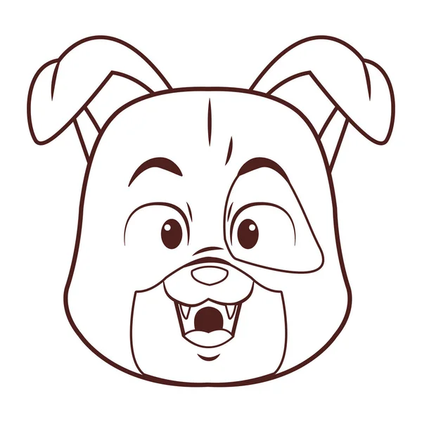 Hund süße Karikatur — Stockvektor