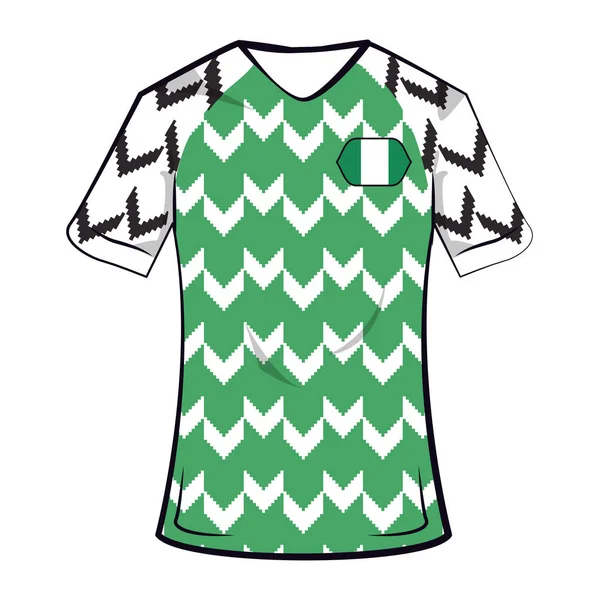 Nigeria soccer tshirt — Stock Vector