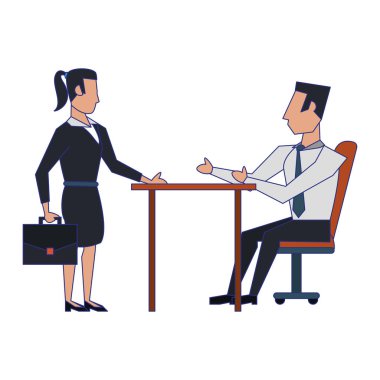 iş adamları avatarlar çizgi film karakterleri mavi çizgiler