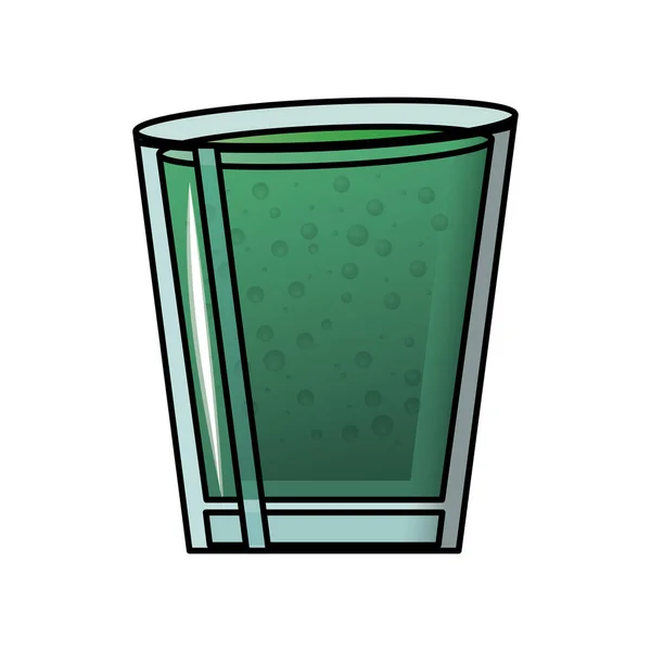 Alcohol vaso inyectado — Vector de stock