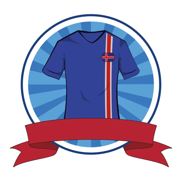 Футболка Исландии — стоковый вектор