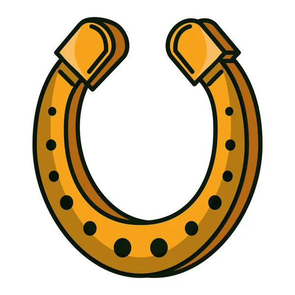 Símbolo irlandês da ferradura — Vetor de Stock