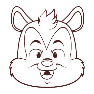 ładny skunk kreskówka