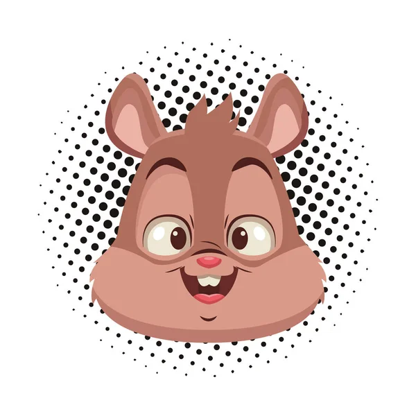 Eichhörnchen süße Karikatur — Stockvektor