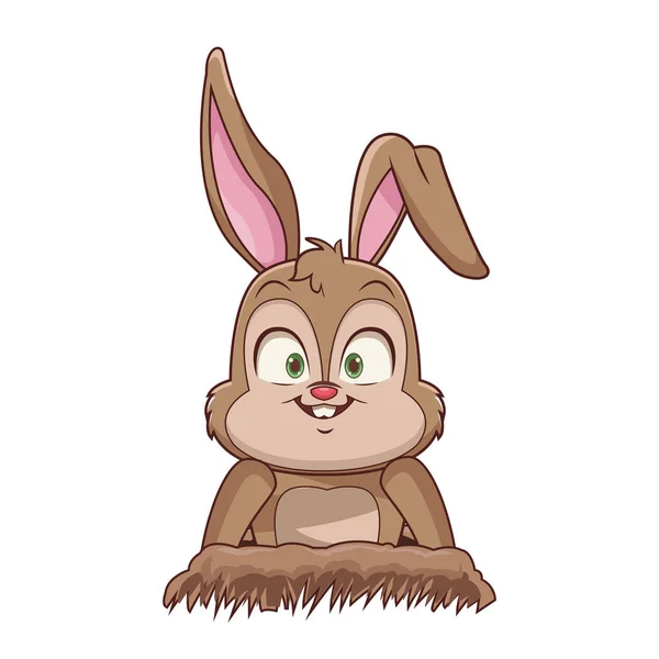 Conejo lindo dibujo animado — Archivo Imágenes Vectoriales