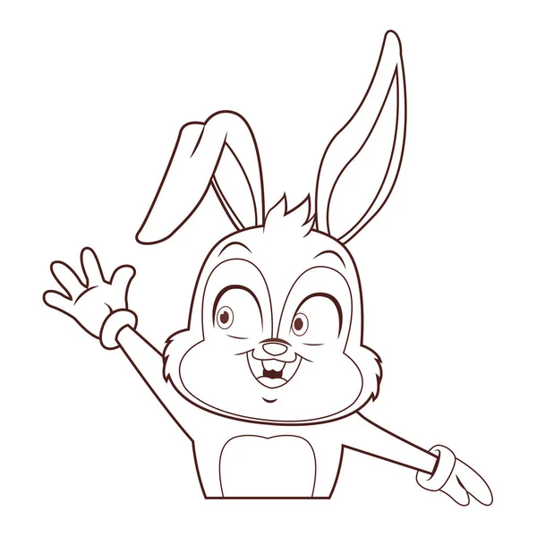 Conejo con guantes — Archivo Imágenes Vectoriales