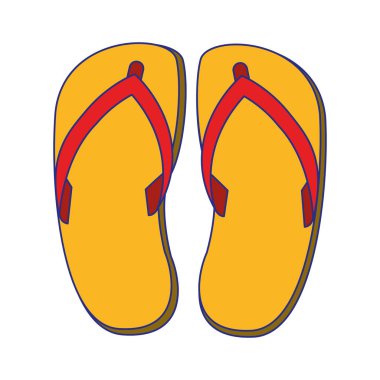 flip flop sandalet ayakkabı mavi çizgiler