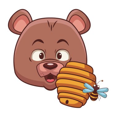 Sevimli ayı ve petek arısı