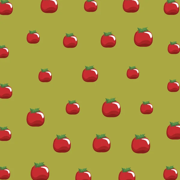 Tomaten Muster Hintergrund — Stockvektor