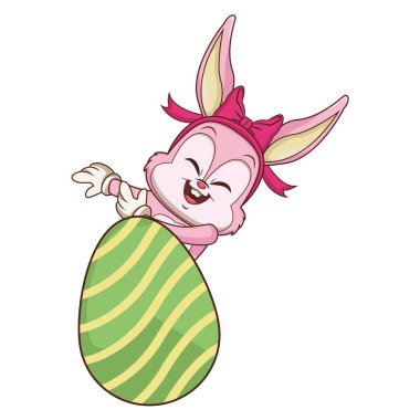 Yay ve paskalya yumurtası ile Tavşan