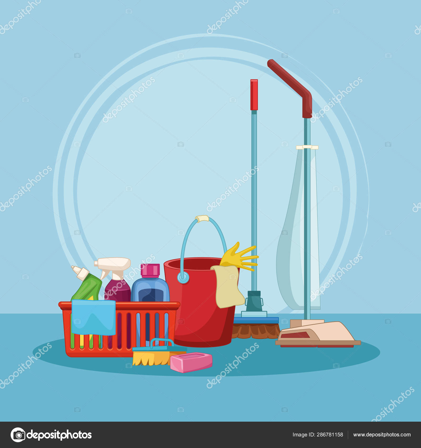 Housekeeping cleaning cartoon Stock Vector Image by ©jemastock #286781158 Housekeeping cleaning cartoon Stock Vector Image by ©jemastock #286781158