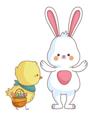 Mutlu çiftlik hayvanları karikatür