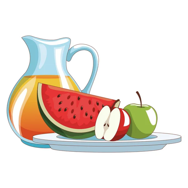 Χυμό και φρούτα — Διανυσματικό Αρχείο