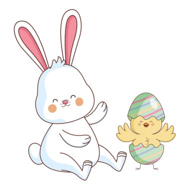 Mutlu çiftlik hayvanları karikatür