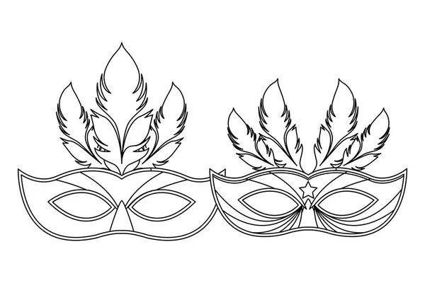 maskeler ve tüyler siyah beyaz