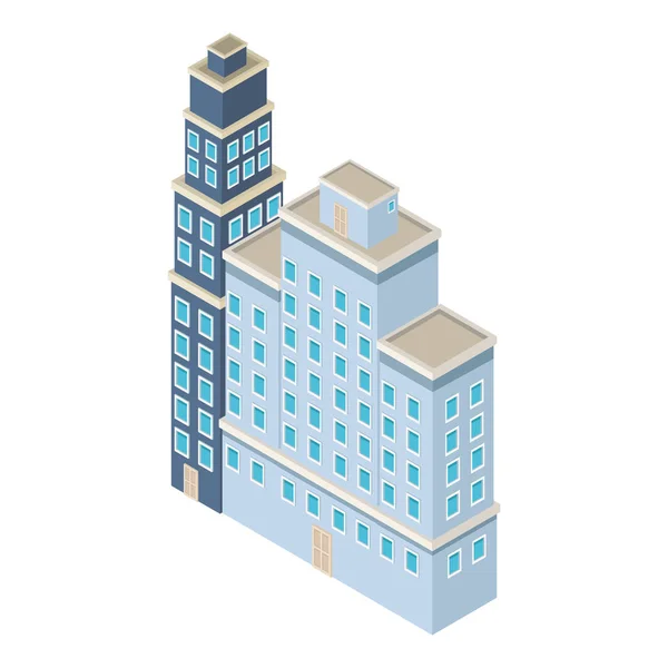 Empresa edificios isométricos — Vector de stock