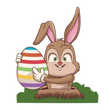 Paskalya yumurtalı tavşan