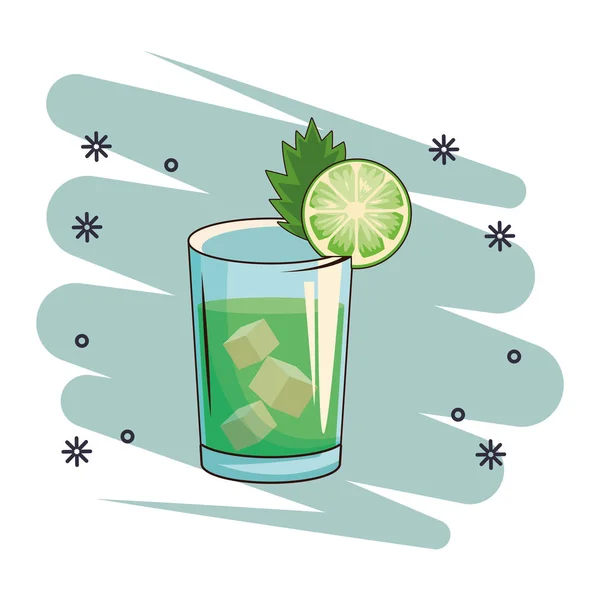 Alcoholic drink beverage cartoon — Stock Vector