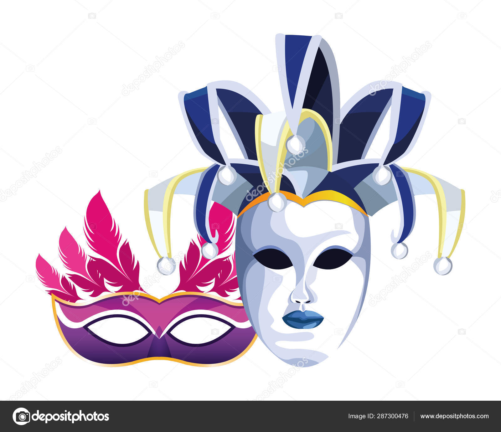 Masskara Designs With Feathers