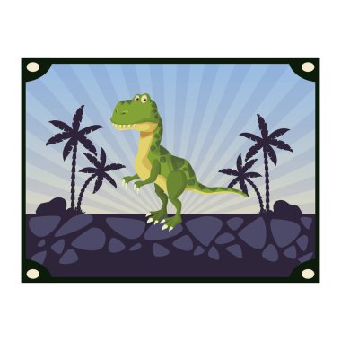 tyrannosaur dinozor karikatür