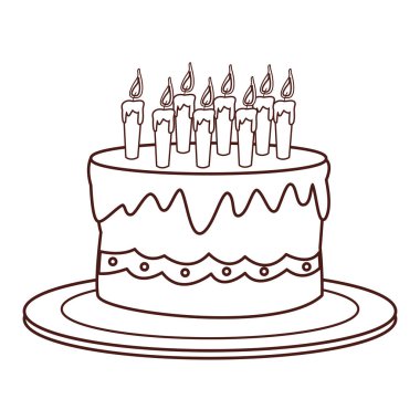 doğum günü pastası karikatür