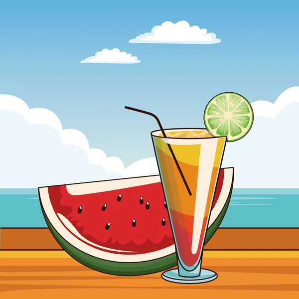 Alcoholische drank drank cartoon — Stockvector