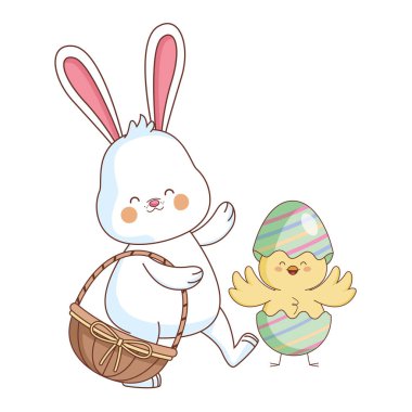 Mutlu çiftlik hayvanları karikatür