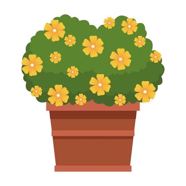 Plant on a pot icon — Stock Vector