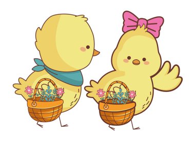 Mutlu çiftlik hayvanları karikatür